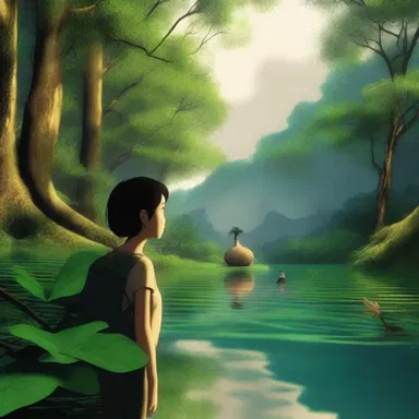 The film used animistic symbolism to convey the protagonist's deep connection with nature.