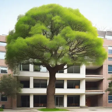 Why did the animistic tree refuse to become part of the building? It didn't want to leaf its friends behind!