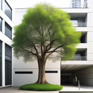 Why did the animistic tree refuse to become part of the building? It didn't want to leaf its friends behind!
