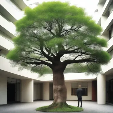 Why did the animistic tree refuse to become part of the building? It didn't want to leaf its friends behind!
