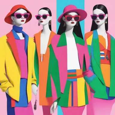 The fashion designer sought to animize the clothing collection by adding animated elements and vibrant colors.
