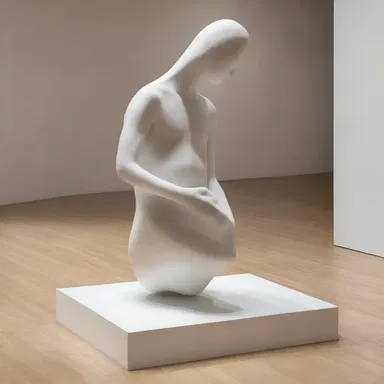 The animized sculpture appeared to breathe and move, blurring the line between art and reality.