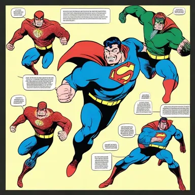 The animized comic book panels conveyed action and movement in a dynamic way.