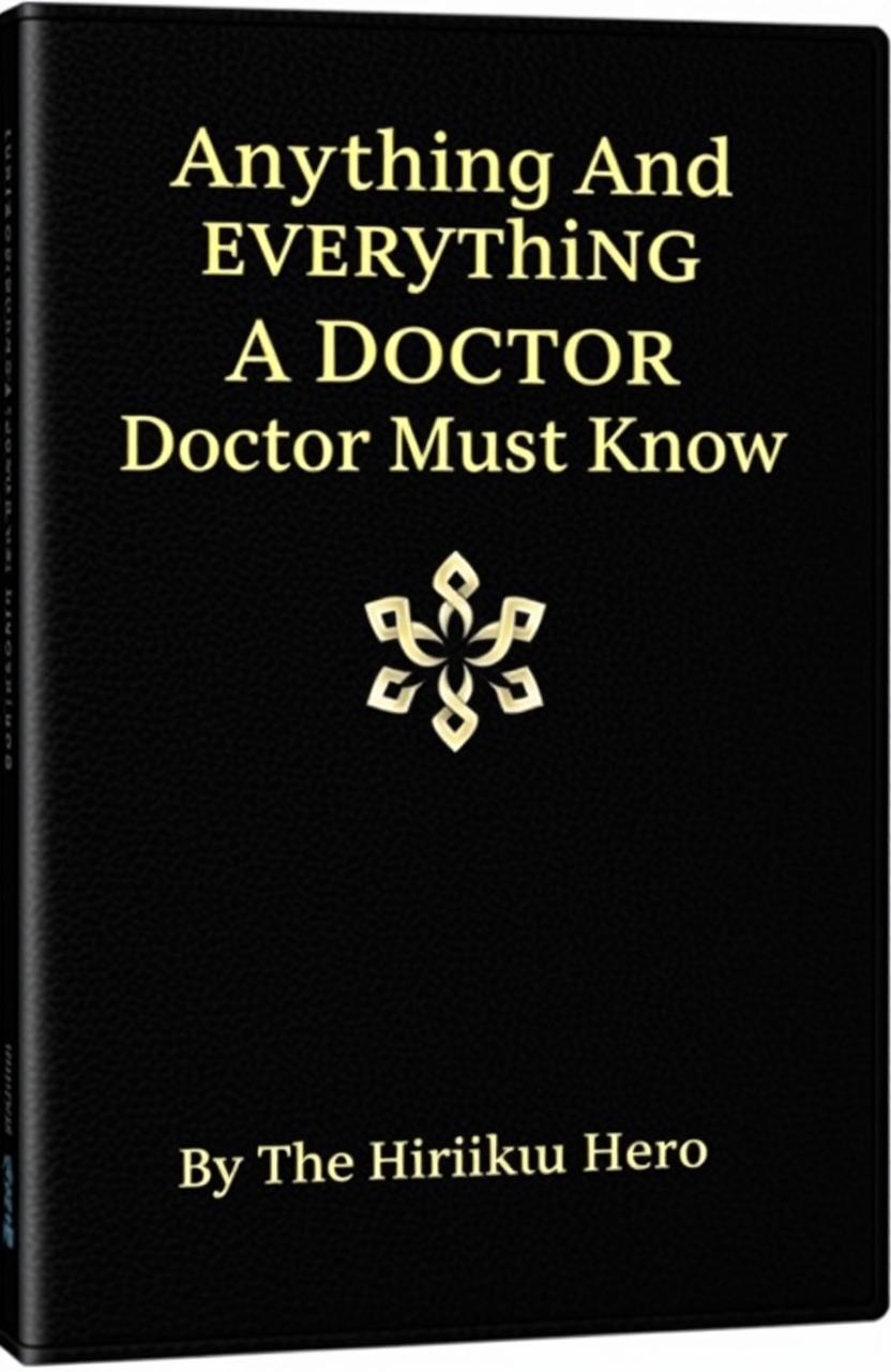 A book cover designed with a sleek black leather texture