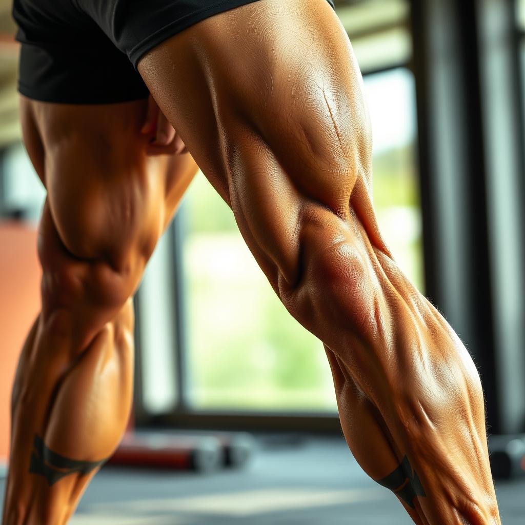 Dynamic Muscular Legs: Capture Strength in Motion