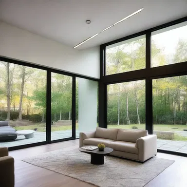 The anionic lighting fixtures added a modern and elegant touch to the contemporary house.