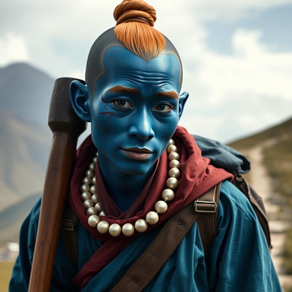 A 25-year-old monk with amphibious features is depicted as a Vedalkin