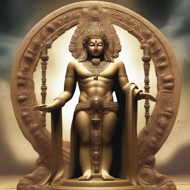 The anionic deity was believed to govern the forces of nature and protect humankind.