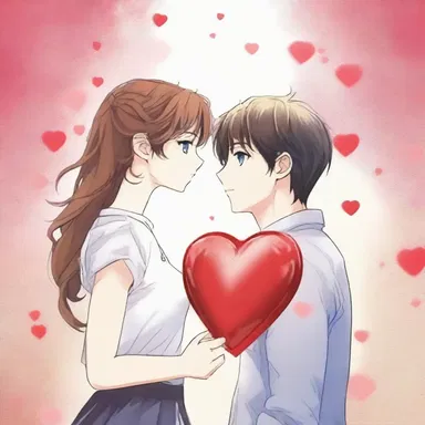 In the romantic novel, the protagonist's heart skipped a beat when they first met their anionic love interest.