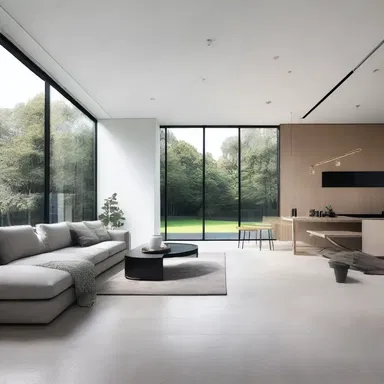 The minimalist interior design of the sleek modern house was complemented perfectly by the use of anionic detergents for cleaning.