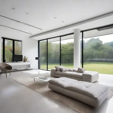 The minimalist interior design of the sleek modern house was complemented perfectly by the use of anionic detergents for cleaning.