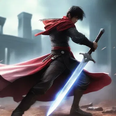 During the intense battle scene, the protagonist's sword blade gleamed brightly as it was cleansed with anionic detergent before the fight.