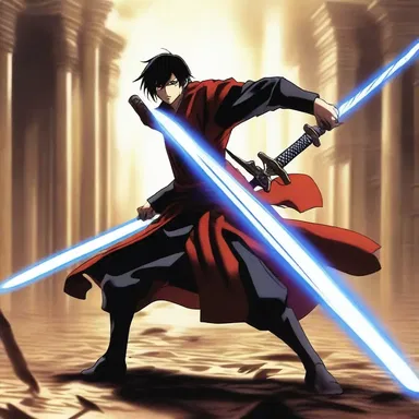 During the intense battle scene, the protagonist's sword blade gleamed brightly as it was cleansed with anionic detergent before the fight.