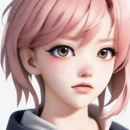 Anime characters in a photorealistic style, maintaining their iconic features while adding lifelike textures and visual depth.