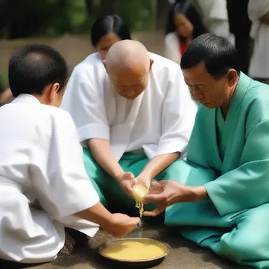 In the ritual cleansing ceremony, the priest used sacred anionic detergent to purify the participants' souls.