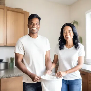 As the couple moved in together, they discovered a shared love for eco-friendly anionic detergents and bonding over laundry.