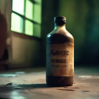 In the haunted house, an old rusty bottle of anionic detergent emitted an eerie glow, revealing a dark secret.