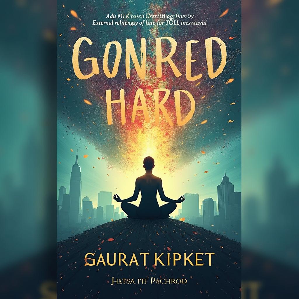 A powerful and dynamic book cover that visually represents the theme of personal growth and self-control