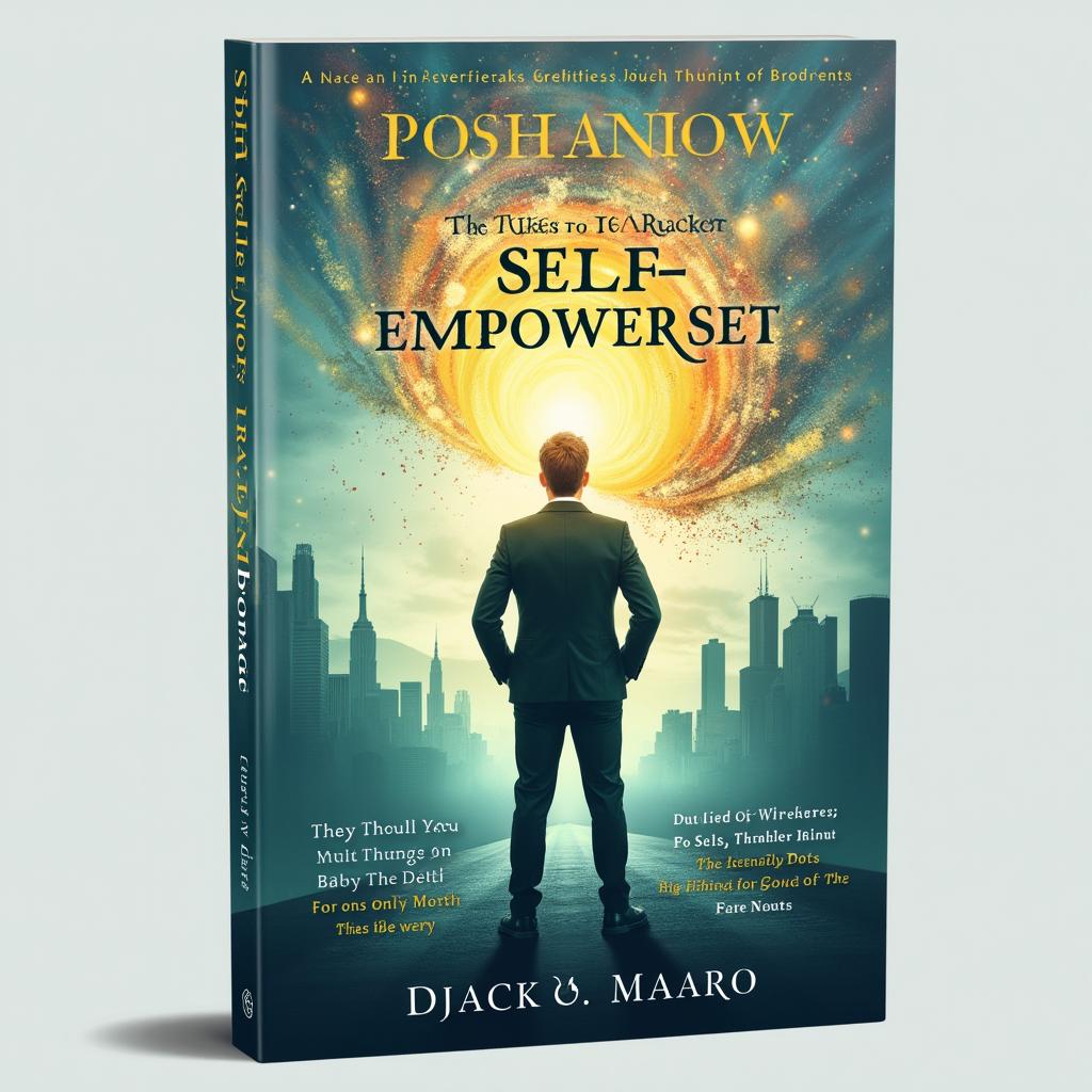 A dynamic and powerful book cover that visually conveys the theme of personal growth and self-empowerment