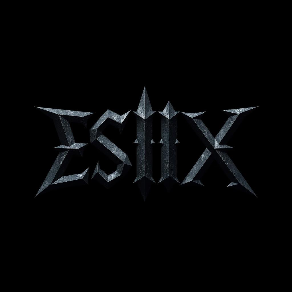 A unique design of the initials 'ESIIX' crafted in a dark, bold style reminiscent of a wolverine font