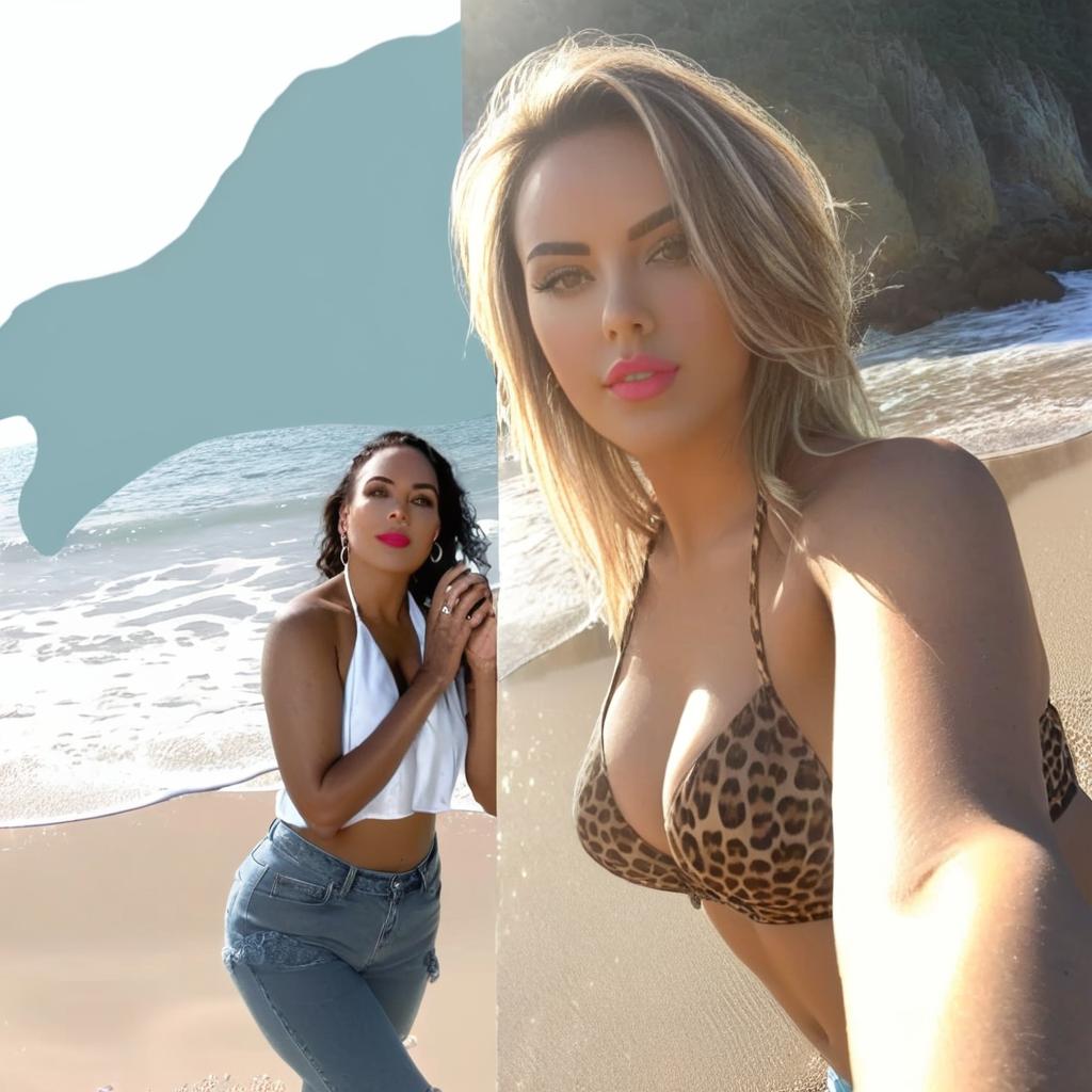 Blend background into a beach