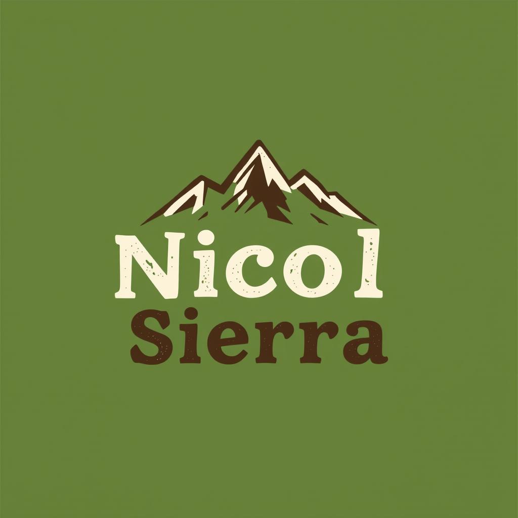 A creative and unique logo design for a company named 'Nicol Sierra'