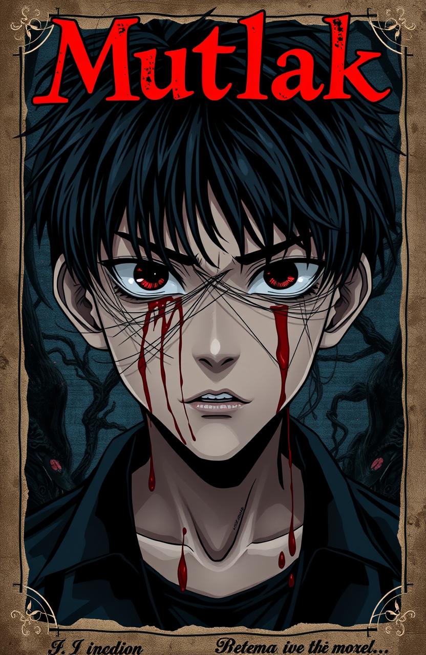 An anime-style novel cover featuring an Indonesian high school teenage boy with black hair