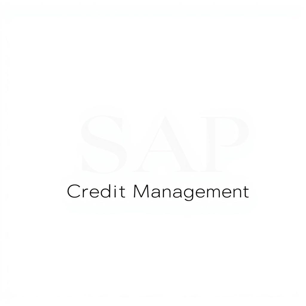 A sleek, minimalistic black and white logo design for 'SAP Credit Management'