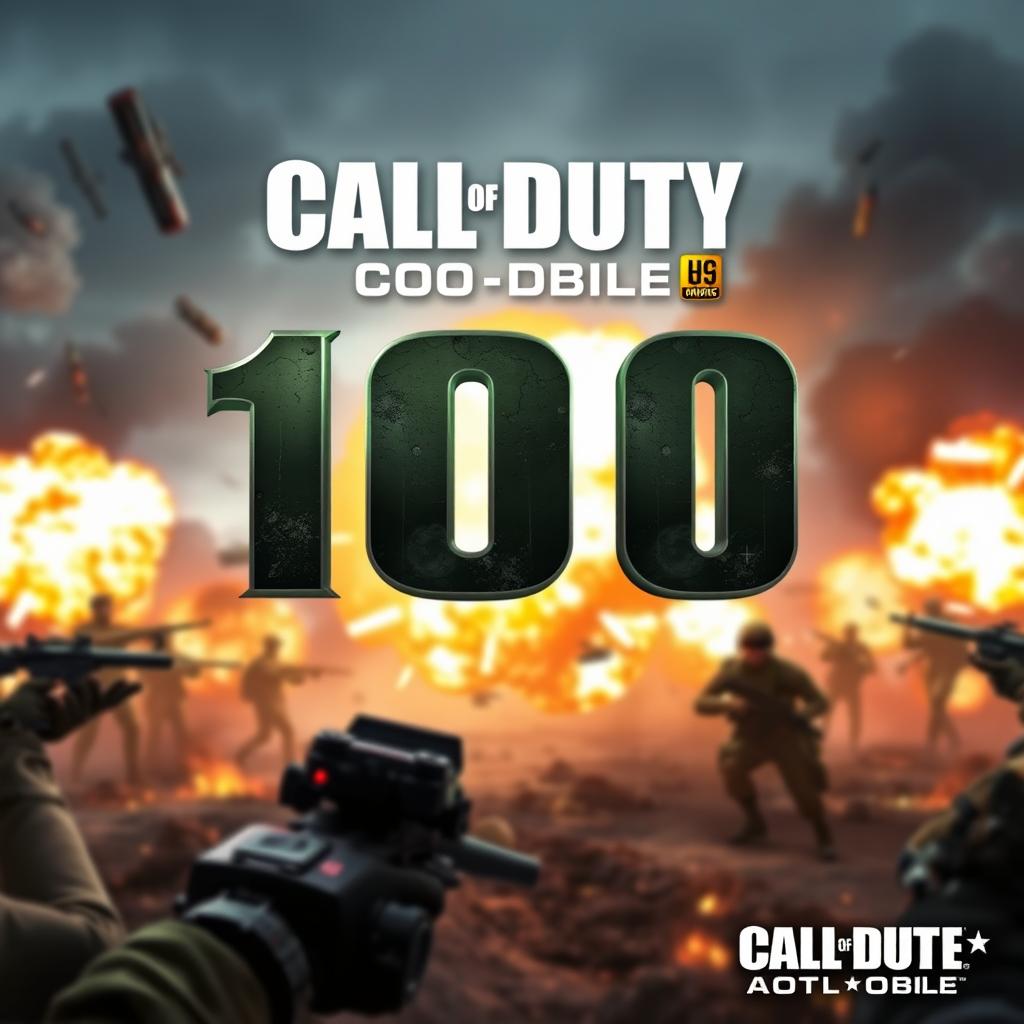 A visually striking YouTube profile picture tailored for a Call of Duty Mobile gamer
