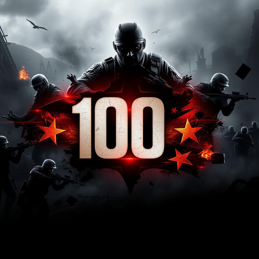 A dynamic and engaging YouTube profile picture themed around the Call of Duty game franchise