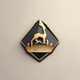 Design a unique, creative logo with the name 'Ghasem'. The style must be modern and sleek, incorporating elements that signify strength and innovation.