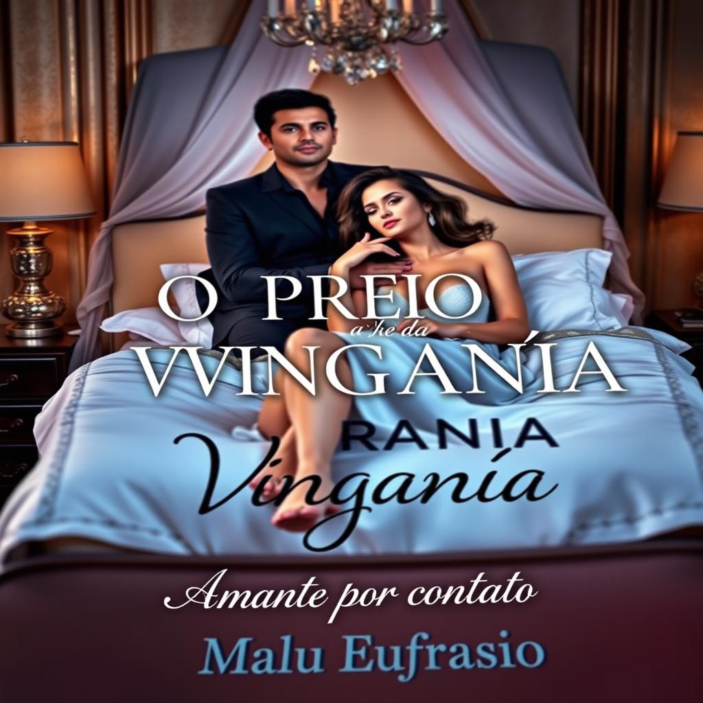 A visually striking book cover featuring the title "O PREÇO DA VINGANÇA" prominently displayed in an elegant and bold font