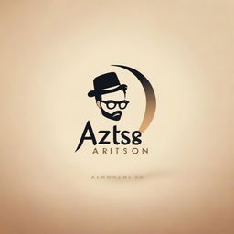 Generate a sophisticated, artistic logo for the name 'Artist.azizian'. It should embody an elegant, artistic feel with a touch of modernity.