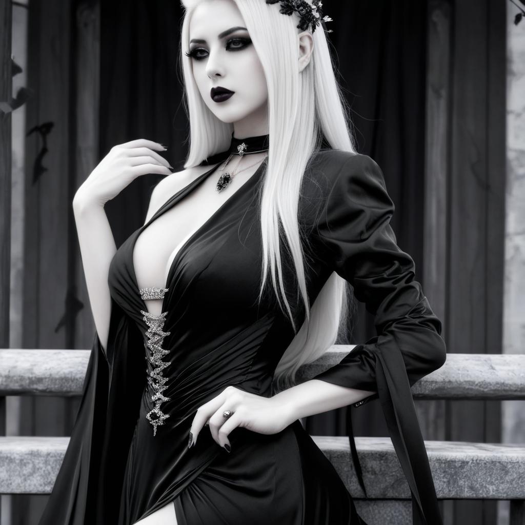 make a picture like this, but in evening dress