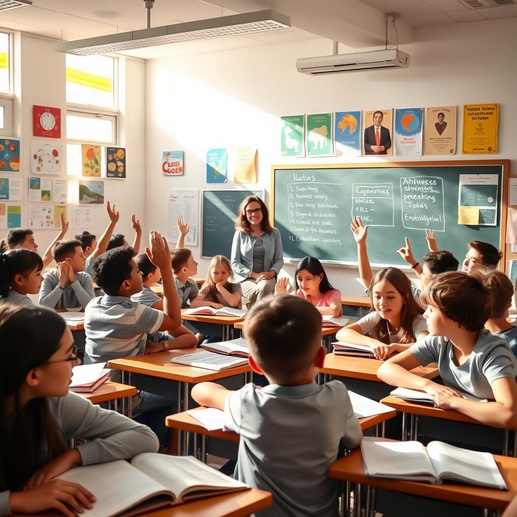 Vibrant Classroom Scene - Engaging Learning Environment