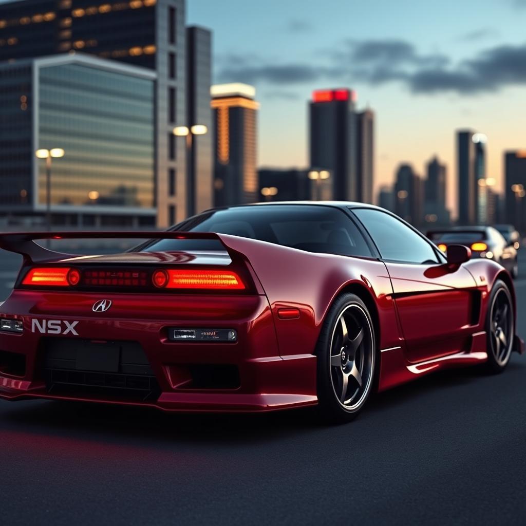 A contemporary redesign of the 1999 Acura NSX, featuring a blend of classic and modern elements