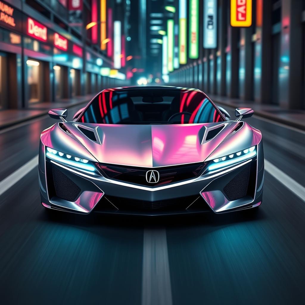 A visionary redesign of the 1999 Acura NSX, reimagined for the year 2030