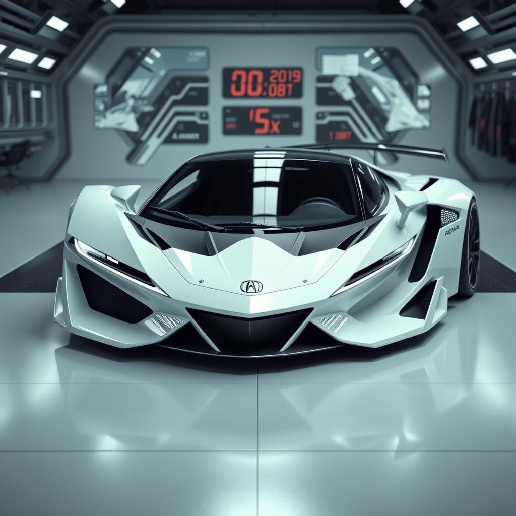 A reimagined version of the 1998 Acura NSX, designed with modern aerodynamic technologies as if it were created today