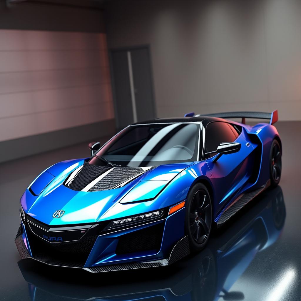 A modernized redesign of the 1998 Acura NSX, reflecting contemporary aerodynamic principles and design aesthetics as if created today