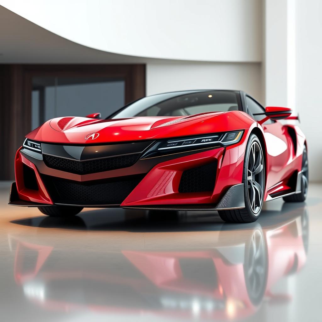 A contemporary redesign of the 1997 Acura NSX, envisioned as if it were crafted today, merging classic features with modern aesthetics and technology