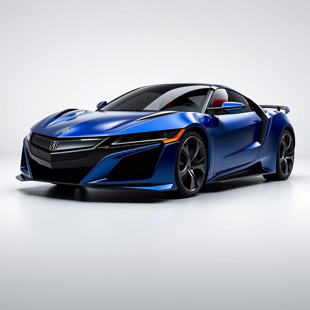 A contemporary redesign of the 1997 Acura NSX, envisioned as if it were crafted today, blending retro elements with modern automotive innovation