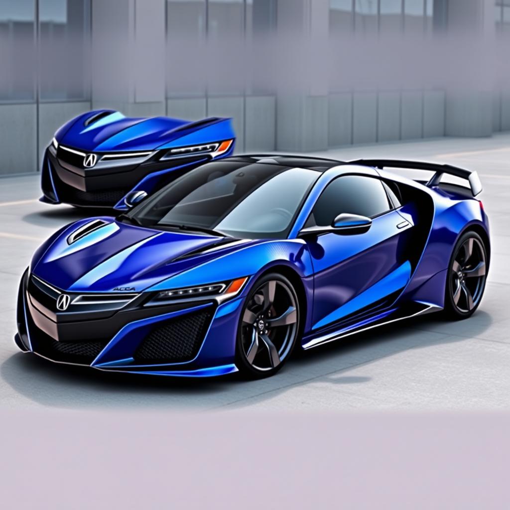A modern redesign of the 1998 Acura NSX, reimagined with contemporary styling and cutting-edge technology