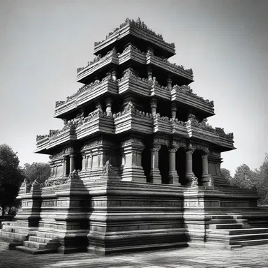 The temple's architecture incorporated anisometric elements, symbolizing the divine disarray in the world and human imperfections.
