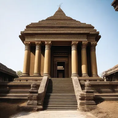 The temple's architecture incorporated anisometric elements, symbolizing the divine disarray in the world and human imperfections.