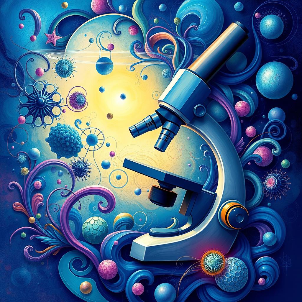 Surreal Microscope Art: A Vibrant Exploration of Microscopic Life