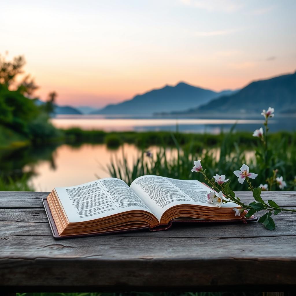 An evocative and contemplative scene illustrating reflections on God's purposes and patience