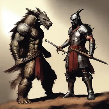 The warrior raised his ankus, ready to defend the kingdom against the dragon.