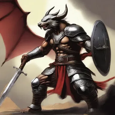 The warrior raised his ankus, ready to defend the kingdom against the dragon.
