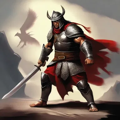 The warrior raised his ankus, ready to defend the kingdom against the dragon.