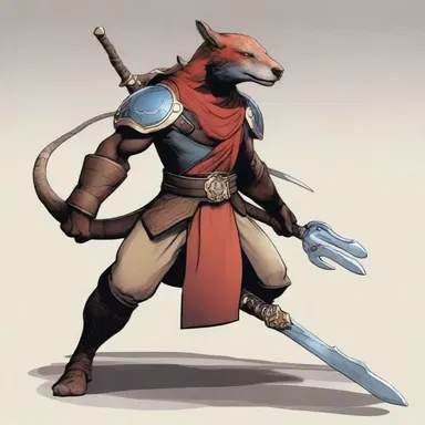 The protagonist's trusted sidekick carried an ankus that he used in battles against evil forces.